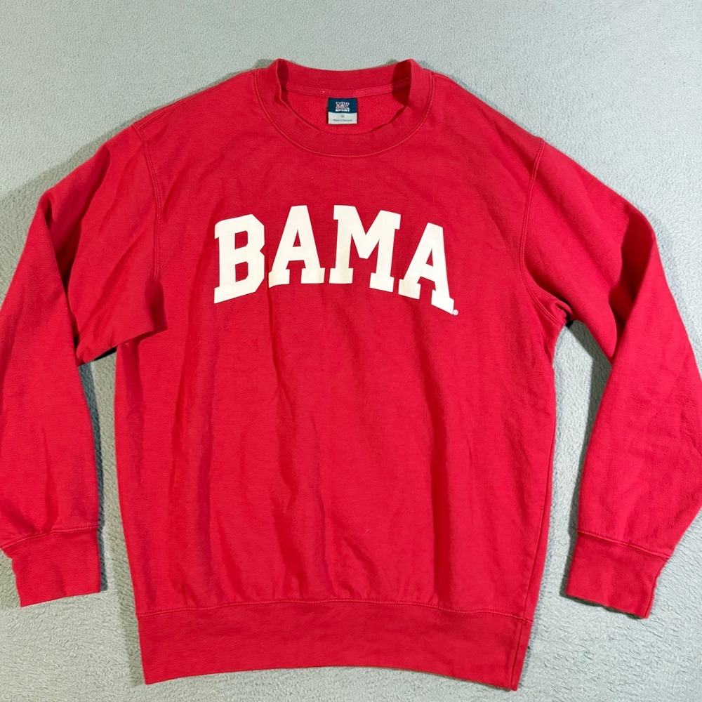 Vintage MV Sport Alabama Crimson Tide NCAA College Football Crewneck Sweatshirt